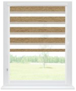 Dekodum Roleta deň a noc v bielej kazete premium, farba látky Jantarová Šířka (cm): 55, Dĺžka (cm): 150, Strana mechanizmu: Práva