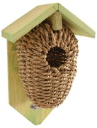 Vtáčia búdka z morskej trávy Esschert Design, výška 26,2 cm