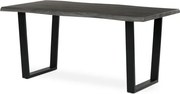 Jedálenský stôl 160x90 cm HT-F4216 sivý dub / čierny