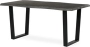 Jedálenský stôl HT-F4216 sivý dub / čierny