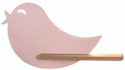 LED Detské nástenné svietidlo s poličkou BIRD LED/5W/230V ružová/drevo