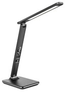 Solight WO45-B - LED stolná lampa s displejom LED/9W/230V čierna