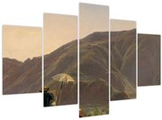 Obraz - Jules Coignet, View of Bozen with a Painter, reprodukcia (150x105 cm)