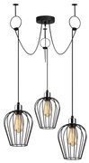 Luster na lanku TEL 3xE27/40W/230V pavúk