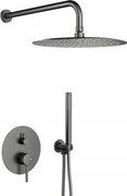 Kfa Podomietková Sprchová Súprava S Batériou Moza, Gun Metal Grey Pvd