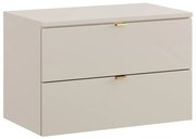 Závěsná skříňka pod umyvadlo Dalia Cashmere s deskou 80 cm kašmírová