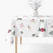 Goldea vianočný hranatý obrus z pevnej bavlny - české vianoce 80 x 80 cm