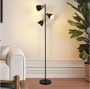 Brilagi - Stojacia lampa ODENSE 3xE14/10W/230V drevo/čierna