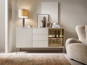 KOMODA ALESSIO 154 cm KAŠMÍR LED ŠUPLÍKY