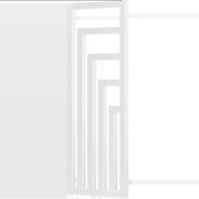 Mexen Alaska dekoratívny radiátor 1216 x 440 mm, 549 W, Biela - W205-1216-440-00-20