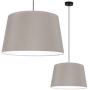 Závesné svietidlo Gaja, 1x béžové textilné tienidlo, (fi 44cm), b
