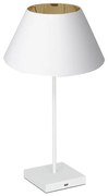 Stolná lampa s USB konektorom 1xE27/60W/230V biela