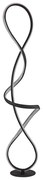 Globo 67341SS - LED Stojacia lampa SWIRL LED/36W/230V čierna