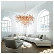 Paul Neuhaus 2192-11 - Luster na lanku ICICLE 10xG9/40W/230V 50x100 cm mosadz