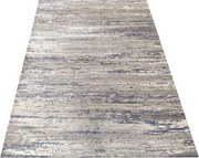 DY Béžovo-modrý koberec s pruhovaným vzorom Milas PRJ 04B-CB