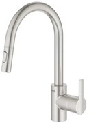Grohe Feel drezová batéria s vyťahovacou spŕškou, 2 prúdy supersteel 31486dc1 G31486DC1