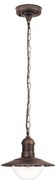 Brilagi - Vonkajšie závesné svietidlo MOLDE 1xE27/60W IP44 bronzová/patina