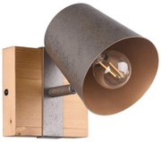 Bodové svietidlo v tmavo sivo-prírodnej farbe Bell – Trio