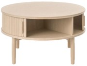 Dizajnový konferenčný stolík Palomino 85 cm biely dub