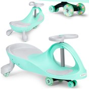 Detské odrážadlo s LED kolesami, zelené, ECOTOYS