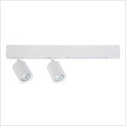 Stropné svietidlo Magnet, 2x biele kovové tienidlo + 1x LED 5W, w