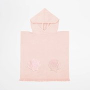 Ružová detská plážová osuška s kapucňou Sunnylife Mermaid, 3-6 rokov