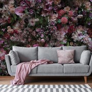Fototapeta - Kvetinová stena (147x102 cm)