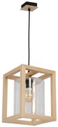 Luster na lanku LEGNO 1xE27/60W/230V