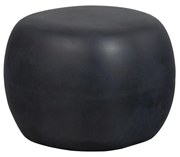 Antracitový okrúhly konferenčný stolík ø 50 cm Pebble – vtwonen