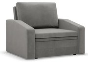 Kreslo ORBIT Kronos rozkladacie, svetlosivé