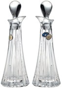 Sklenená fľaštička na olej/ocet, Crystal Bohemia, 80 ml, sada 2 ks
