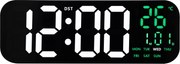 Extra veľké digitálne LED hodiny JVD DH9016.4 (46 cm) – modré podsvietenie, teplomer