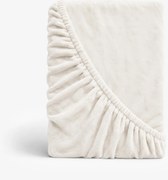 Goldea mikroplyšová elastická plachta deluxe – slonová kosť 90 x 200 cm