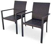 Záhradná ratanová stolička Wicker Pat 2 ks