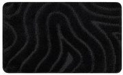 Kúpeľňový koberček SUPREME WAVES vlny, čierny