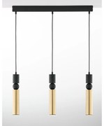 Jupiter 2007 - Luster na lanku ALAS 3xGU10/10W/230V zlatá/čierna