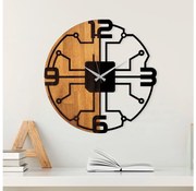 Nástenné hodiny pr. 56 cm 1xAA drevo/kov