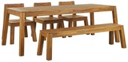 Set záhradného nábytku LIVIGNO (svetlé drevo) (s lavicami) (pre 6 osôb). Vlastná spoľahlivá doprava až k Vám domov. 1026905