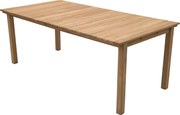 DEOKORK Záhradný pevný stôl obdĺžnik JOHNSON 200x100 cm (teak)