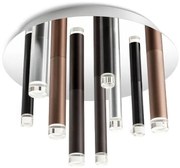 Redo 01-2042 - LED Stropné svietidlo MADISON 9xLED/4W/230V lesklý chróm/čierna/meď