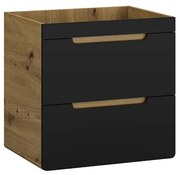 Skrinka Bronx 60 dub artisan-čierna matná