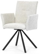 Autronic BONTEC Jedálenská stolička, krémová, látka bouclé, DCH-W1117 CRM2 Farba: Krémová