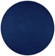 Hanse Home, Kusový koberec Nasty 104447 darkblue kruh, 200x200 (priemer) kruh, modrá, chodba / predsieň