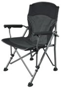 Skladacia kempingová stolička čierna
