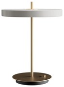 Svetlosivá LED stolová lampa so stmievačom s kovovým tienidlom (výška 41,5 cm) Asteria Table – UMAGE