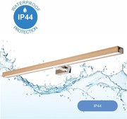 Brilagi-LED Kúpeľňové osvetlenie zrkadla WOODY MIRROR LED/15W/230V IP44 dub/chróm