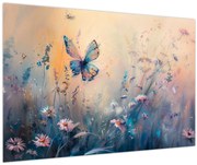 Obraz - Lúka s motýľom II. (90x60 cm)
