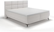 Manželská kontinentálna posteľ 180 cm Riviera 180 (s roštom a matracom) (s úl. priestorom) (sivá + čierna). Vlastná spoľahlivá doprava až k Vám domov. 1099639