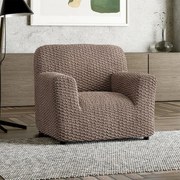 Bielastické poťahy MOSAICO orieškové kreslo (š. 60 - 110 cm)