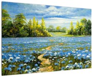 Obraz - Cestička v poli, olejomaľba (90x60 cm)